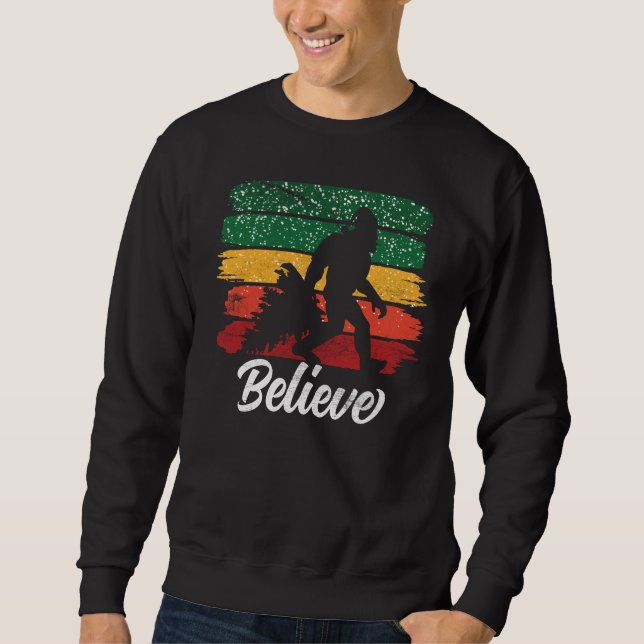 Sudadera Navidades de Bigfoot Believe Sasquatch Yeti (Anverso)