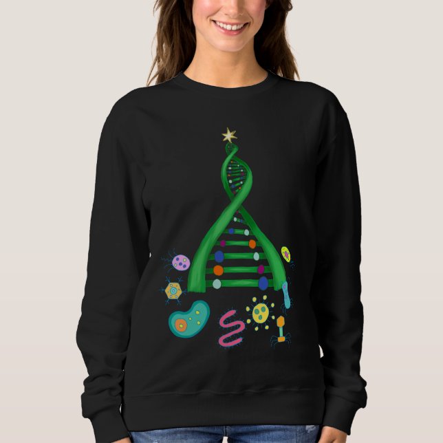 Sudadera Navidades de biología jumper (Anverso)