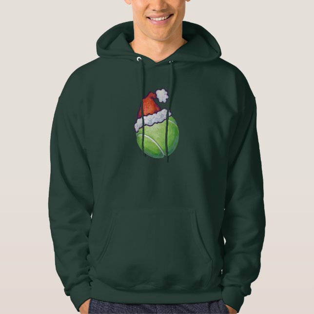 Sudadera Navidades de bolas de tenis Green (Anverso)