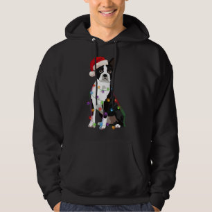 Sudadera Navidades de Boston Terrier iluminan perro de Navi