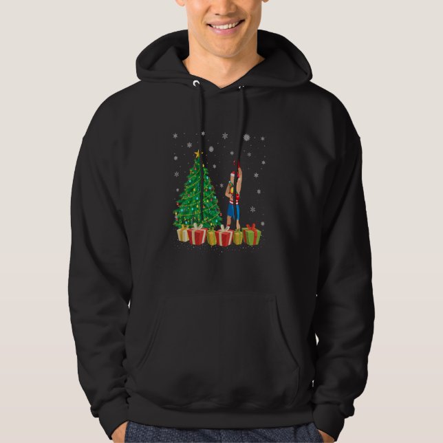 Sudadera Navidades de Boxer Xmas Tree Light Santa Hat Boxer (Anverso)