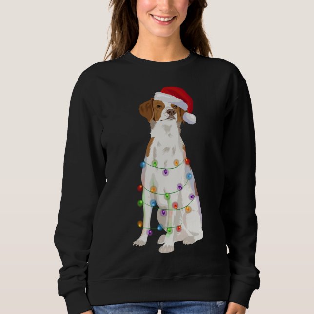 Sudadera NAVIDADES de BRITTANIA SPANIEL iluminan a amante d (Anverso)