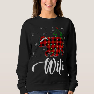 Sudadera Navidades de búfalo casados Esposa Oso Pajama