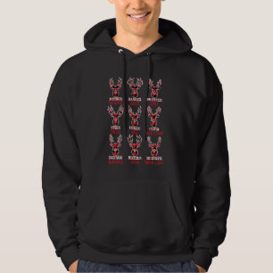 Sudadera Navidades de búfalo de carne de ciervo cazando San