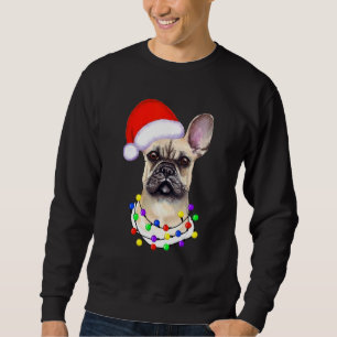 Sudadera Navidades de Bulldog franceses encienden cachorro