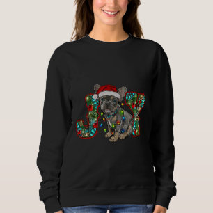 Sudadera Navidades de Bulldog franceses se alegran con anim