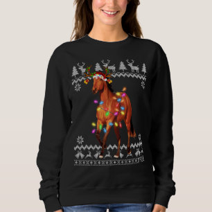 Sudadera Navidades de caballos alumbran honor de Navidad