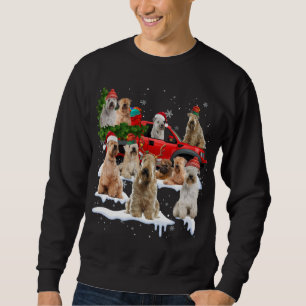 Sudadera Navidades de Camión Rojo Terrier con cubierta suav
