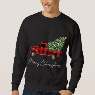 Sudadera Navidades de Camiones Rojos Feliz Navidad