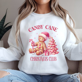 Sudadera Navidades de caña de caramelo de manga larga