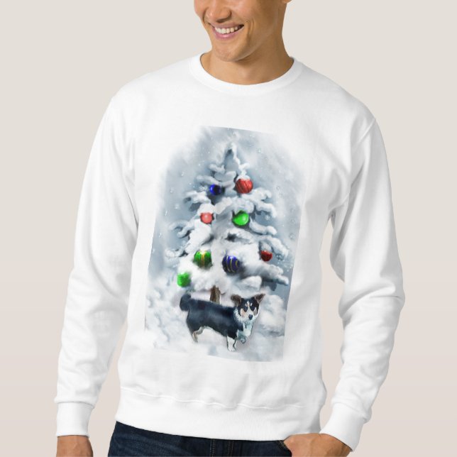 Sudadera Navidades de Cardigan Welsh Corgi (Anverso)