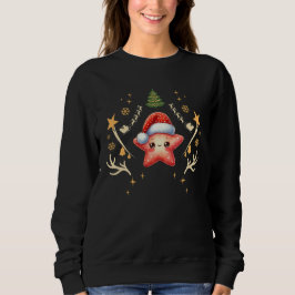 Sudadera Navidades de carne con Starfish Usando Papá Noel