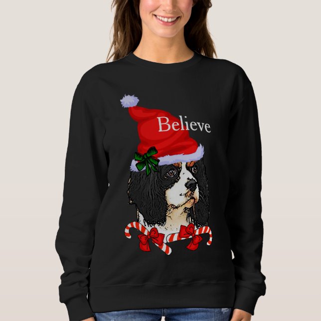 Sudadera Navidades de Cavalier King Charles Spaniel (Anverso)