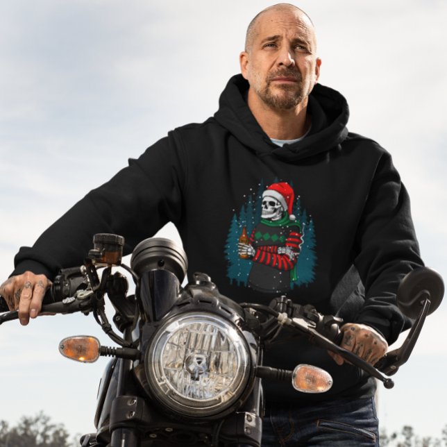 Sudadera Navidades de Cerveza de Santa Skull Colega Gracios (Subido por el creador)