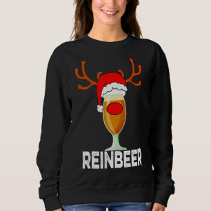 Sudadera Navidades de cerveza reno Reinbeer de Santa Claus 