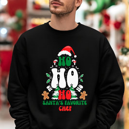 Sudadera Navidades de Chef Favoritos de Ho Ho Ho Santa