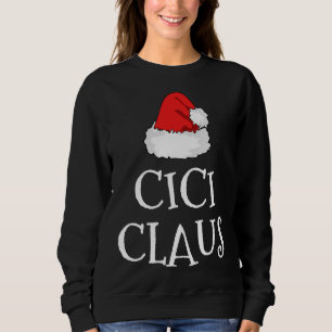 Sudadera Navidades de Cici Claus Gorra Grupo familiar coinc