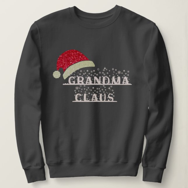 Sudadera Navidades de Cláusula Abuela personalizado (Anverso del diseño)