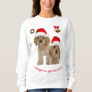 Sudadera Navidades de Cocker spaniel