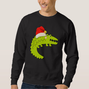 Sudadera Navidades de cocodrilos en Santa Riding