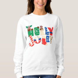 Sudadera navidades de color hoIly joIly