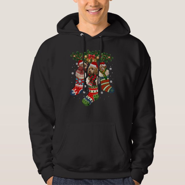 Sudadera Navidades De Combustible En Regalo De Sock Dog San (Anverso)