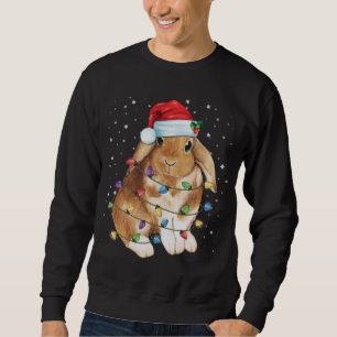 Sudadera Navidades de conejo conejo alumbran Navidad divert