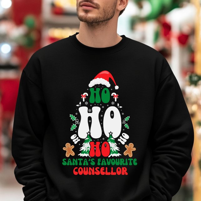 Sudadera Navidades de consejeros favoritos de Ho Ho Ho Ho H (Subido por el creador)