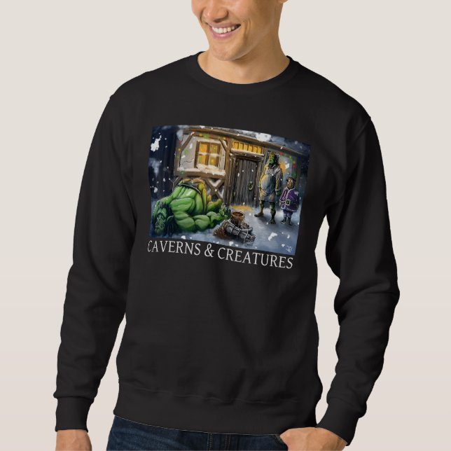 Sudadera Navidades de Coopers Carol Caverns Criaturas (Anverso)