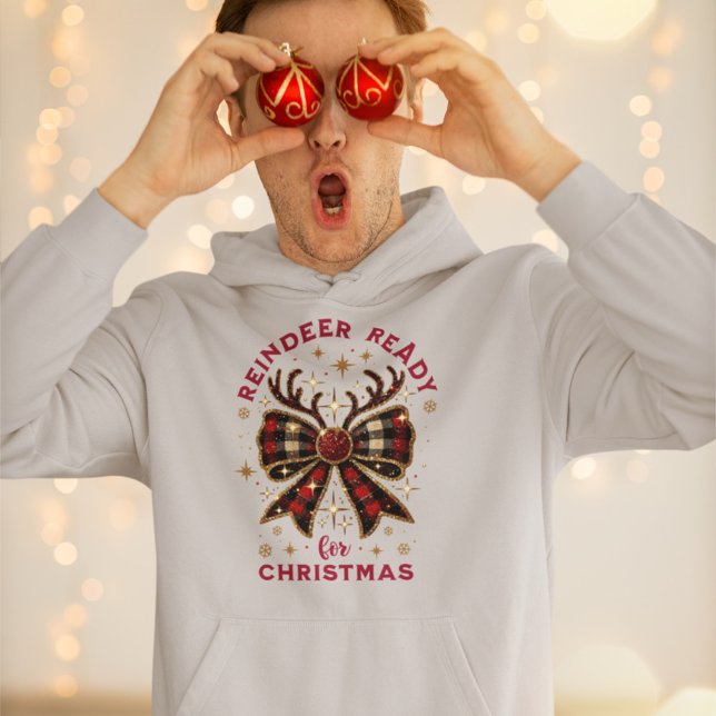 Sudadera Navidades de Coquette Residen Reindeer Ready Bow (Subido por el creador)