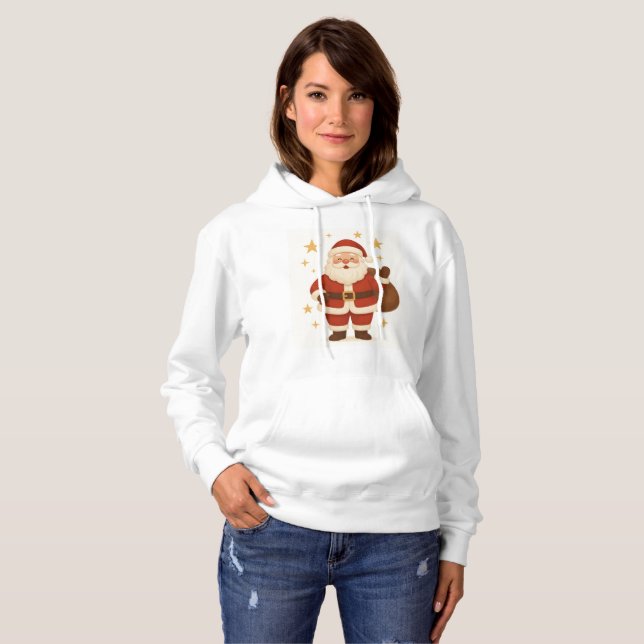 Sudadera Navidades de Cute Santa Claus Hoodie (Anverso completo)