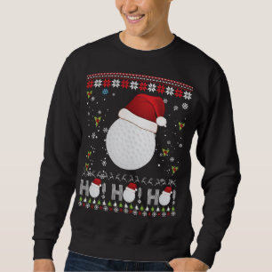 Sudadera Navidades de Dabbing Golf Ho Santa Elf Ugly Sweate