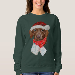 Sudadera Navidades De Dachshund Cute Regalos Para Los Amant
