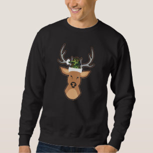 Sudadera Navidades de Deer Santa Hat Camo