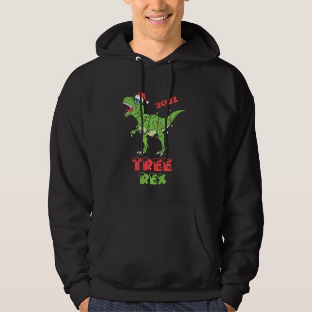 Sudadera Navidades de Dinosaur Rex Pajamas Divertidas Xmas  (Anverso)