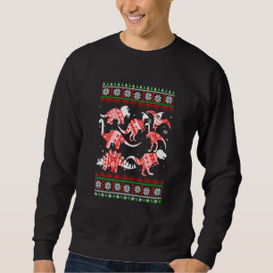 Sudadera Navidades de dinosaurios T Rex Ugly Navidades