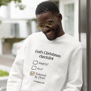 Sudadera NAVIDADES DE DIOS CONTROLAN LISTA DE HOMBRES crist