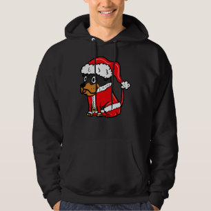 Sudadera Navidades de disfraces de Rottweiler Cute Santa Cl