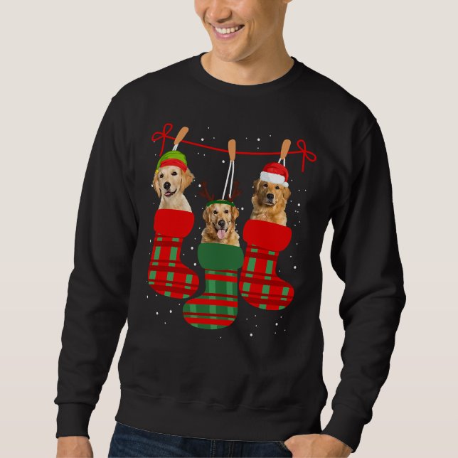 Sudadera Navidades de Dog Golden Retriever (Anverso)