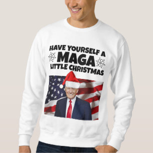 Sudadera Navidades DE DONALD TRUMP 2024 DULCES DE LA CAMISE
