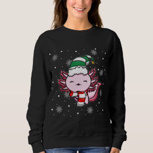 Sudadera Navidades de Elf de Cute Kawaii Axolotl