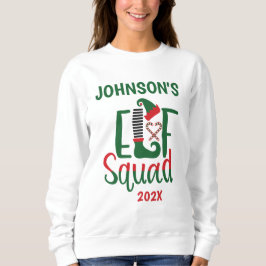 Sudadera Navidades de Elf Squad que coinciden con la famili