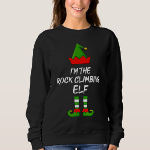 Sudadera Navidades de elfo de la familia Rock Climbing