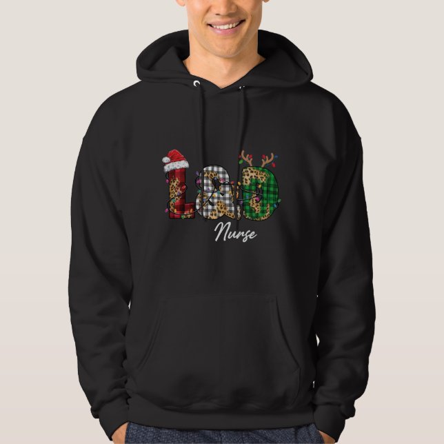 Sudadera Navidades De Enfermeras De LandD De Trabajo Y Pres (Anverso)