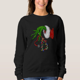 Sudadera Navidades de enfermería divertidos Stethoscope Enf