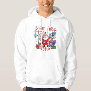 Sudadera Navidades de enfermería favoritos de Santa Cla
