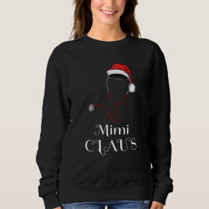 Sudadera Navidades de enfermería Mimi Claus Matching Pajama