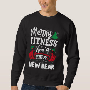 Sudadera Navidades de entrenamiento Merry Fitness Feliz Nue