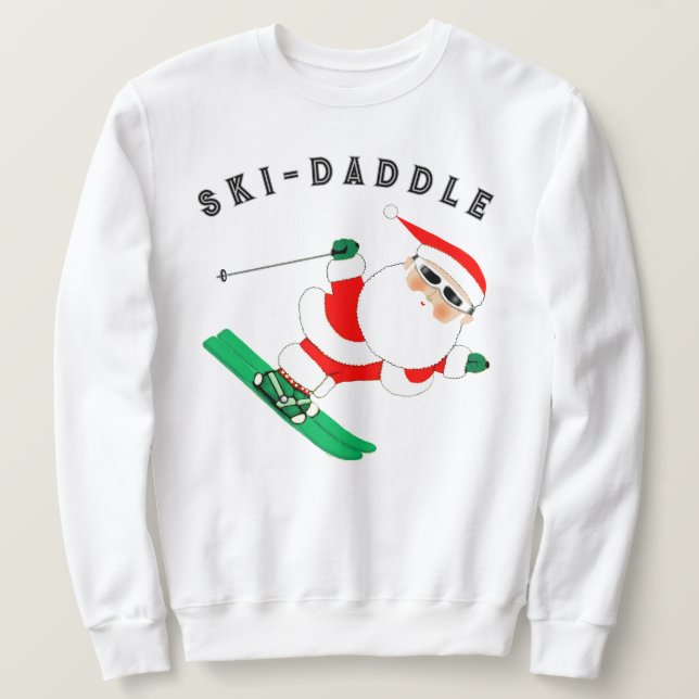 Sudadera Navidades de esquí de vacaciones (Anverso del diseño)