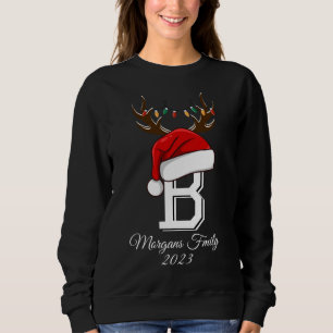 Sudadera Navidades de familia monogramados que coinciden co